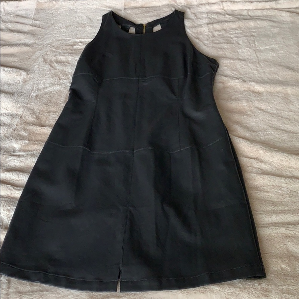 NWOT Black Faux Leather Party Dress🖤